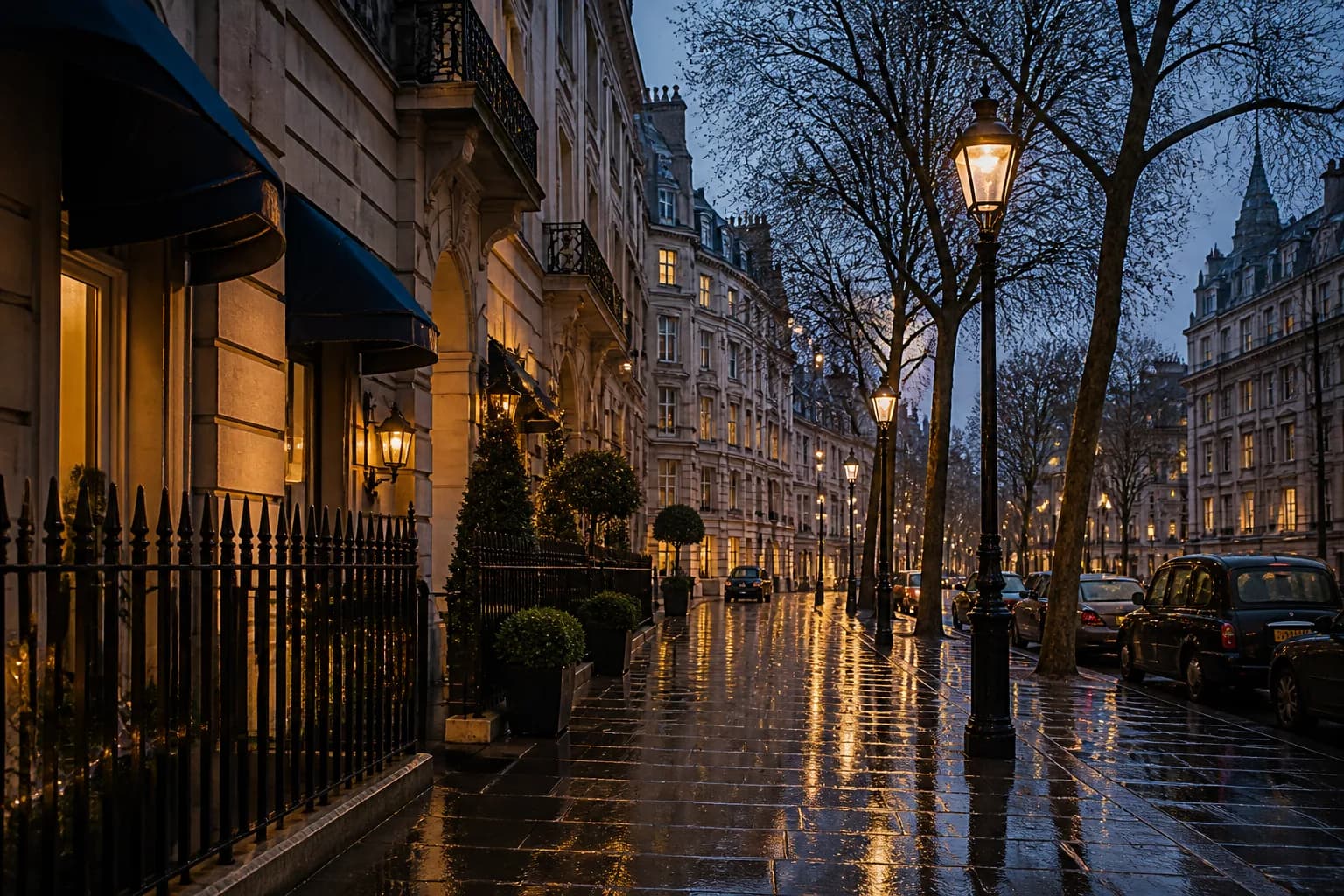 Evening atmosphere near Grand Velvet